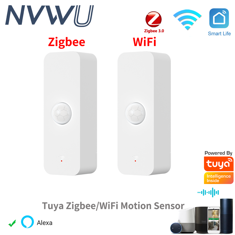 Zigbee Motion Sensor - Zigbee PIR Sensor gerak WiFi, detektor