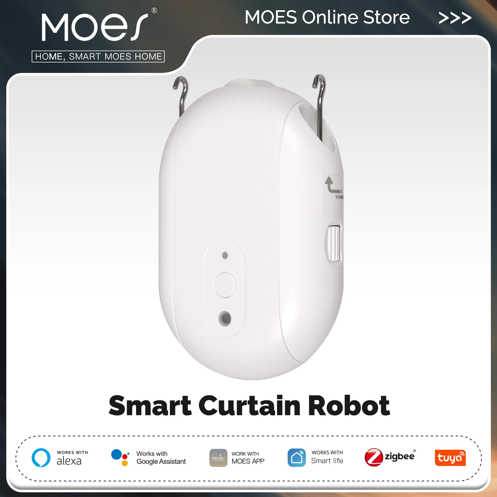 Smart Curtain Robot - MOES Tuya ZigBee Robot tirai listrik