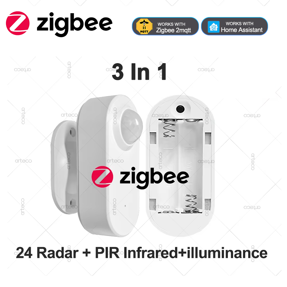 Zigbee Motion Sensor - Sensor Kehadiran Manusia Zigbee 3 In