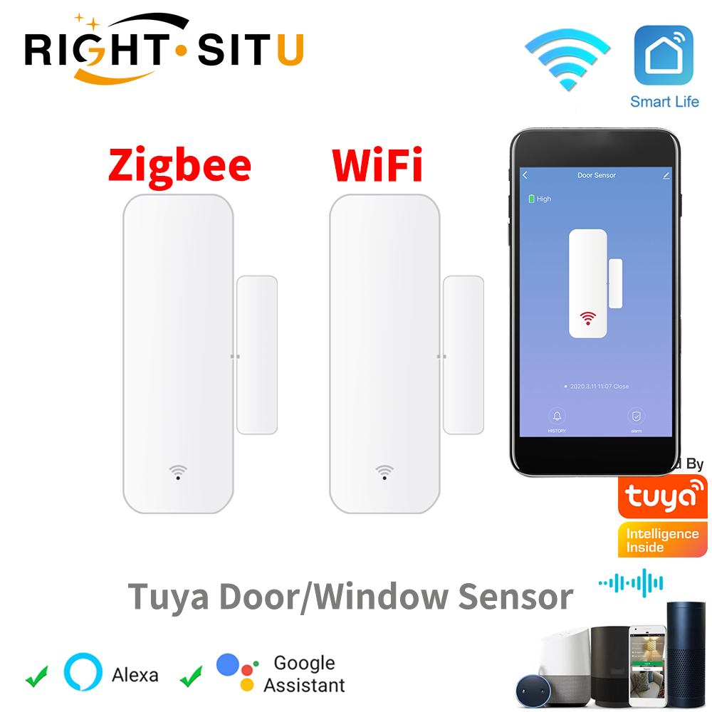 Smart Home Yale - Sensor Kontak Jendela Pintu Tuya WiFi