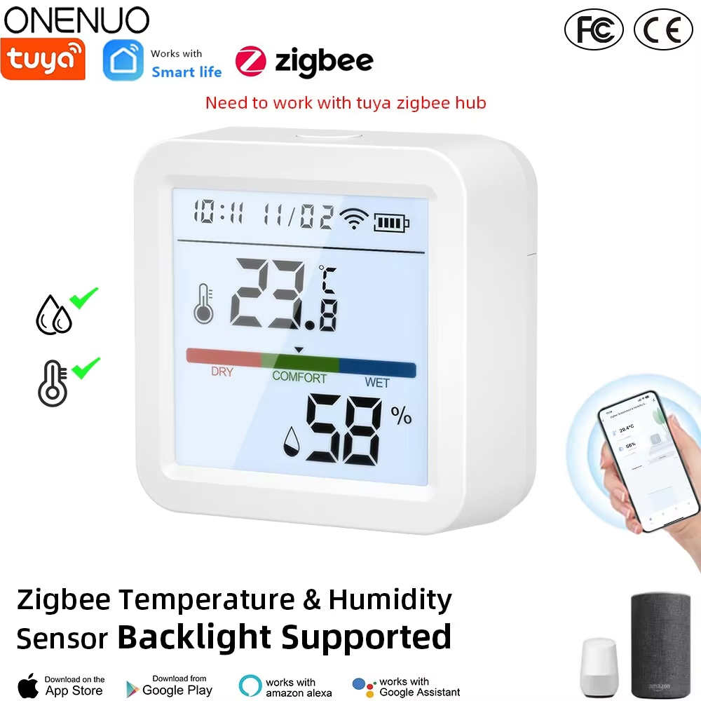 Smart Home Living - ZigBee Tuya Sensor kelembapan suhu rumah
