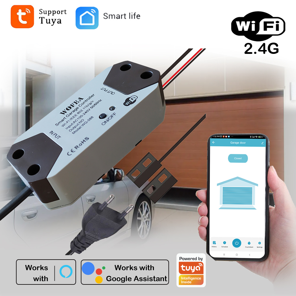 Smart Home Living - Pengontrol pembuka pintu garasi pintar, colokan