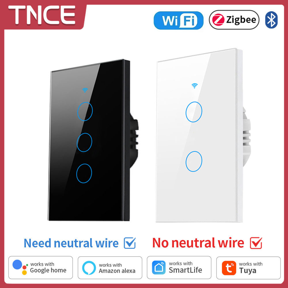 Smart Home Yale - TNCE Tuya WiFi/Zigbee saklar lampu pintar,