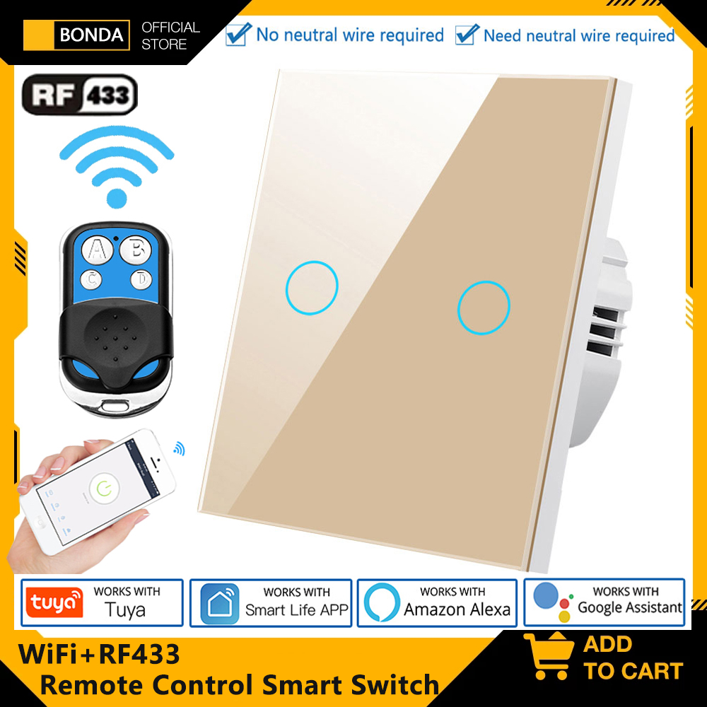 Smart Home Yale - Tuya EU WiFi + RF433 Sakelar