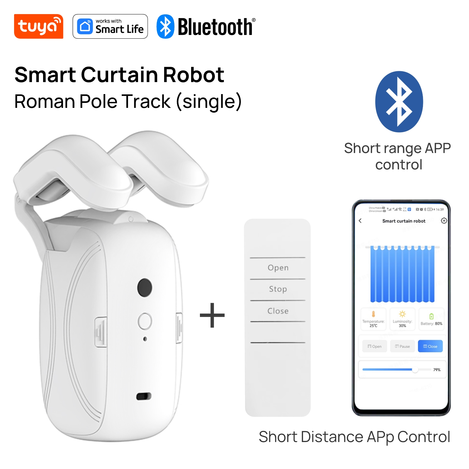 Smart Curtain Robot - Robot Tirai Pintar Tuya (Rel Tiang