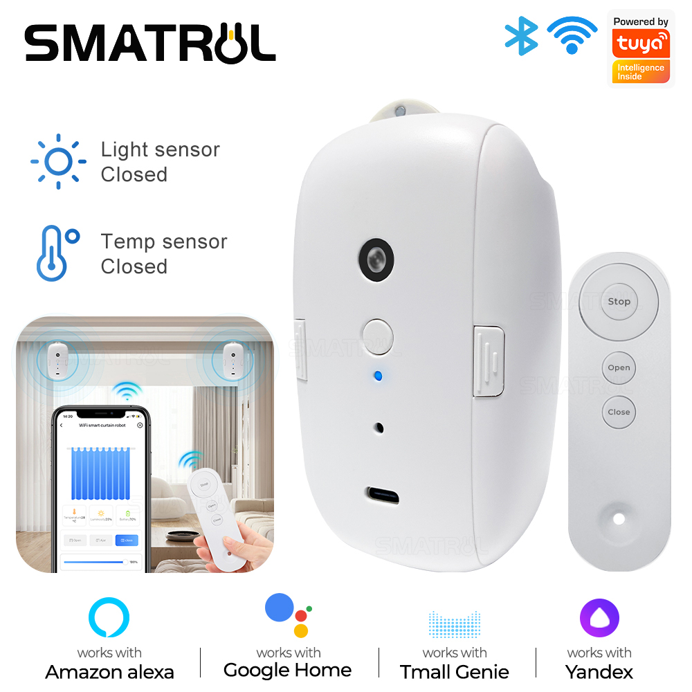 Tuya Motor gorden cerdas Bt ko - Smart Curtain Robot ulasan dan harga