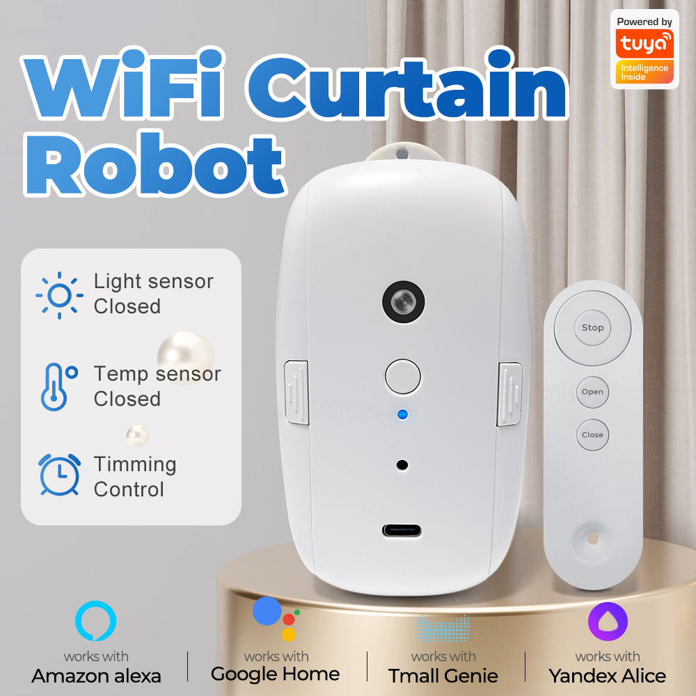 Tuya Motor gorden cerdas Bt ko - Smart Curtain Robot ulasan dan harga