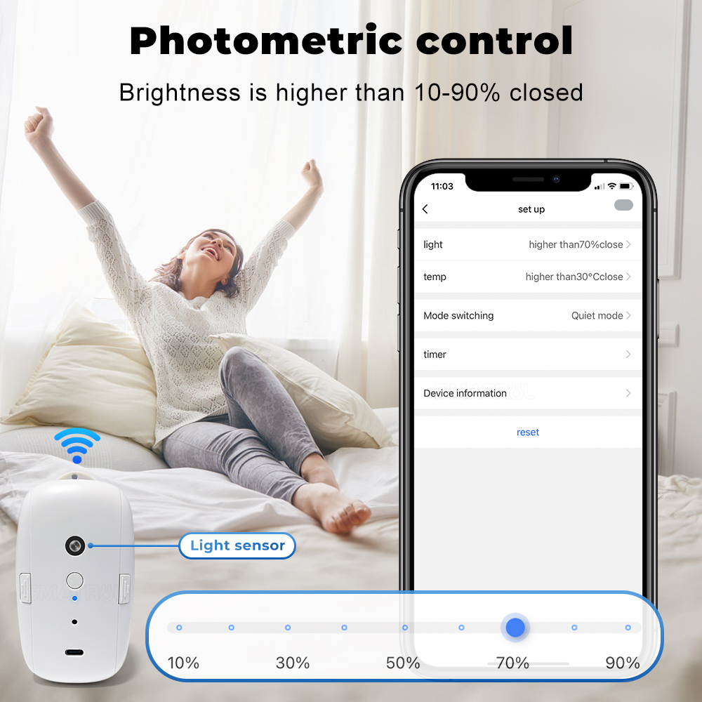 Tuya Motor gorden cerdas Bt ko - Smart Curtain Robot ulasan dan harga