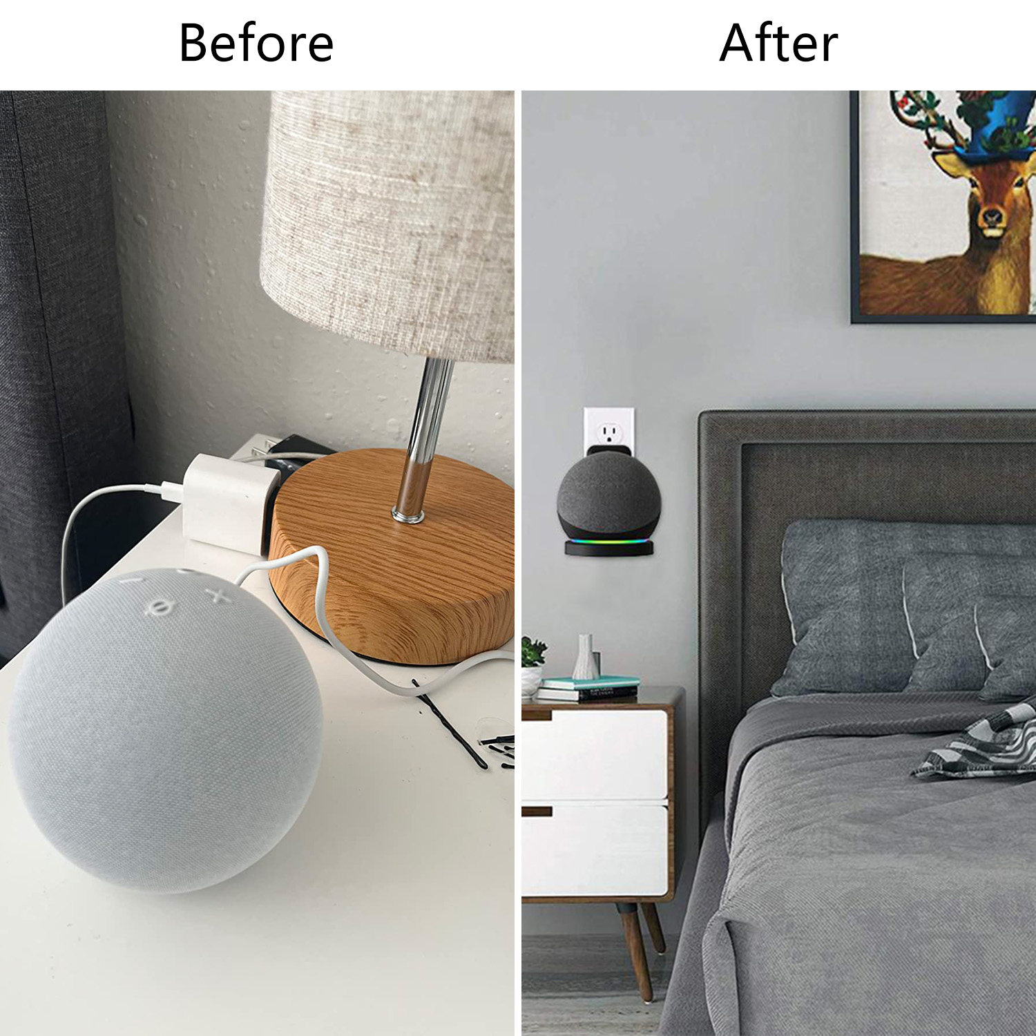 Pemegang outlet dinding untuk  - Amazon Speaker Echo Pop ulasan dan harga
