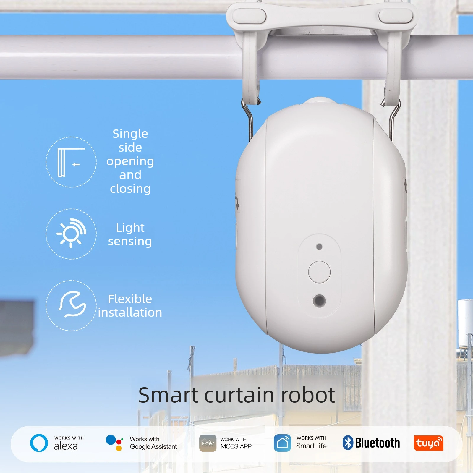 Sistem Kontrol Tirai Pintar Tu - Smart Curtain Robot ulasan dan harga