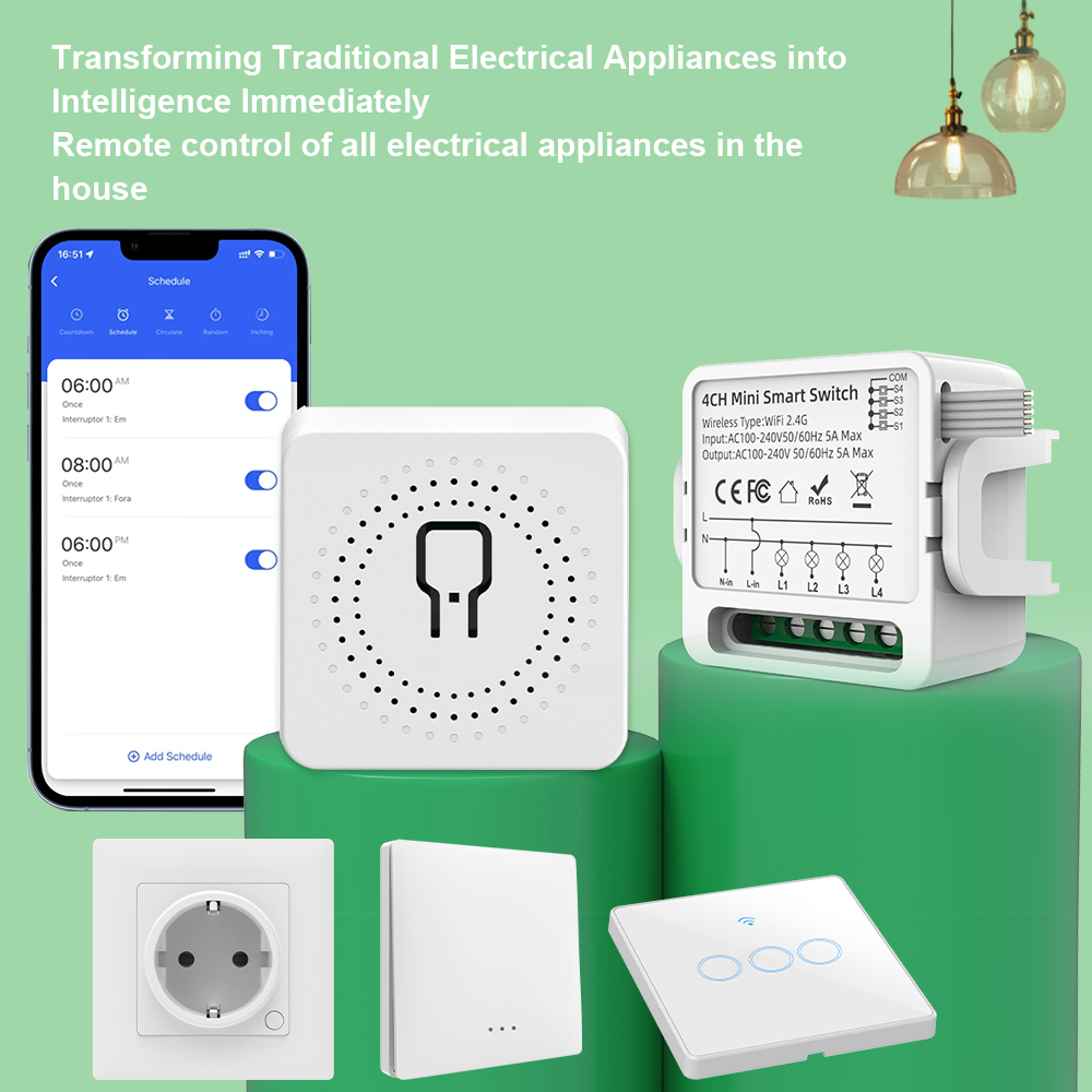 Tuya WiFi Smart Switch 1/2/3/4 - Smart Home Yale ulasan dan harga