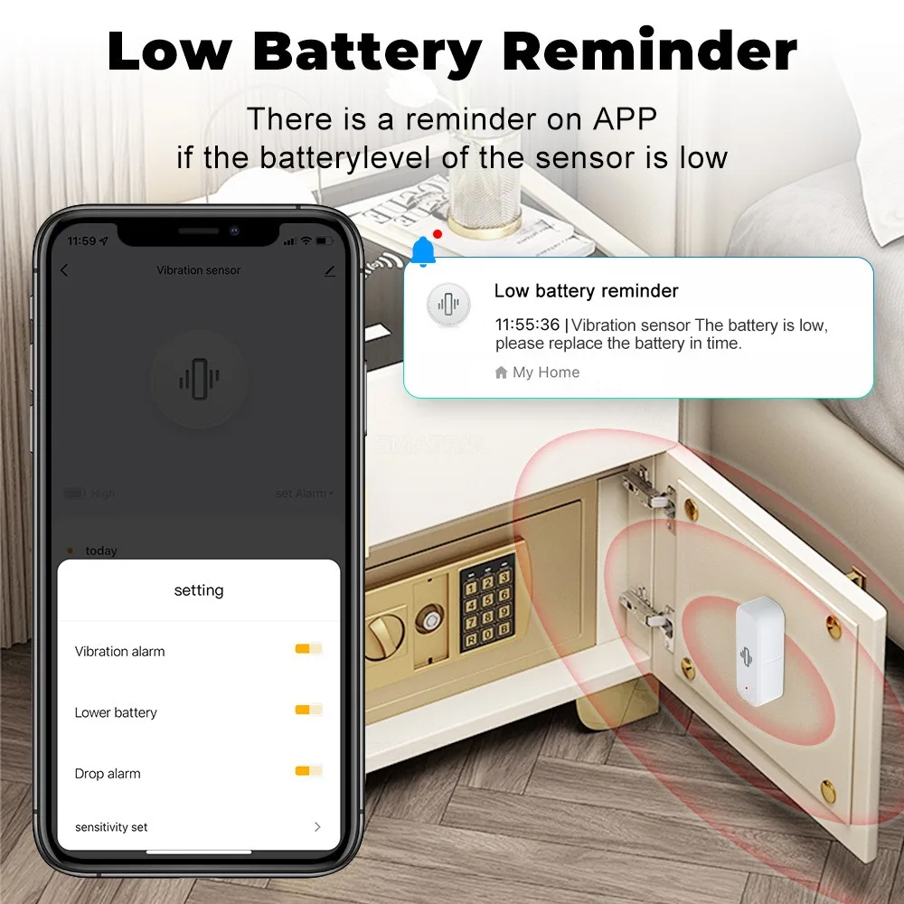Sensor Getaran Pintar Monitor  - Zigbee Motion Sensor ulasan dan harga