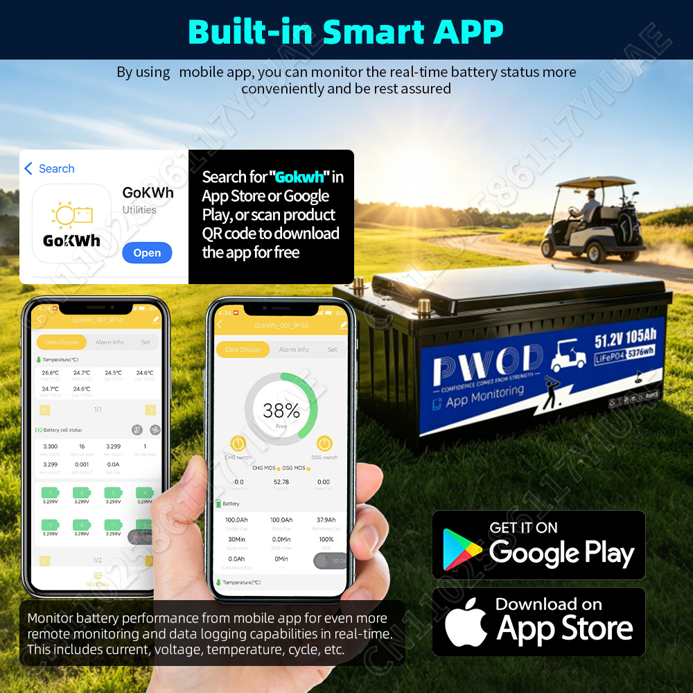 Paket Baterai Lifepo4 48V 105a - Smart Home Energy App ulasan dan harga