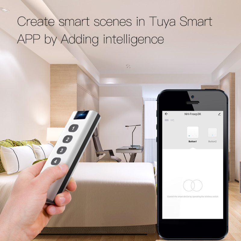 ZigBee Tuya sakelar adegan pin - Smart Home Hub Xiaomi ulasan dan harga