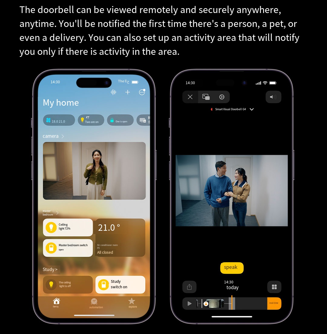 Bel Pintu Video Aqara G4 1080P - Smart Home Video Doorbell App ulasan dan harga