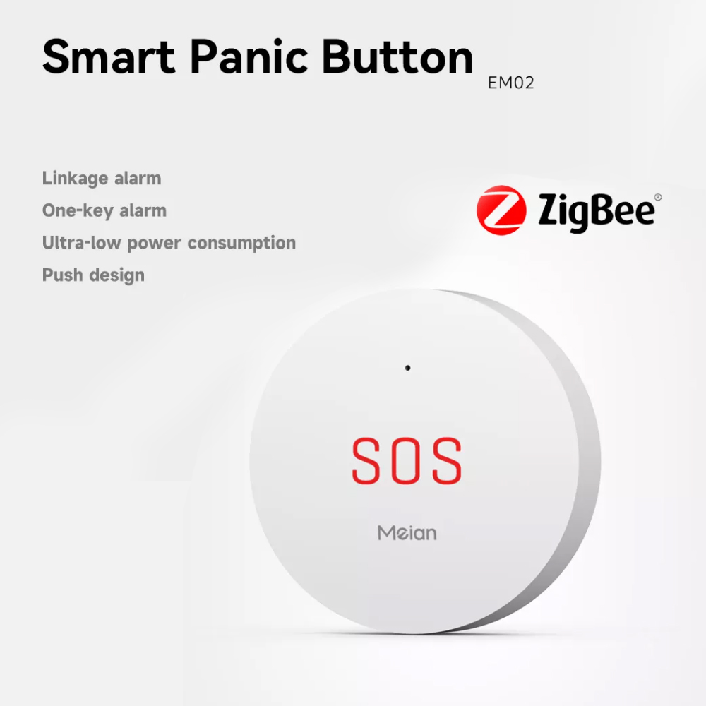 Tombol Darurat SOS Zigbee Tuya - Smart Home Living ulasan dan harga