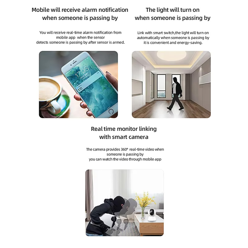 Sensor Gerak PIR Cerdas WiFi Z - Zigbee Motion Sensor ulasan dan harga