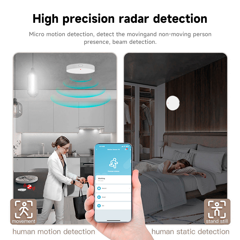 Tuya Zigbee 3.0 24GHz MmWave D - Zigbee Motion Sensor ulasan dan harga
