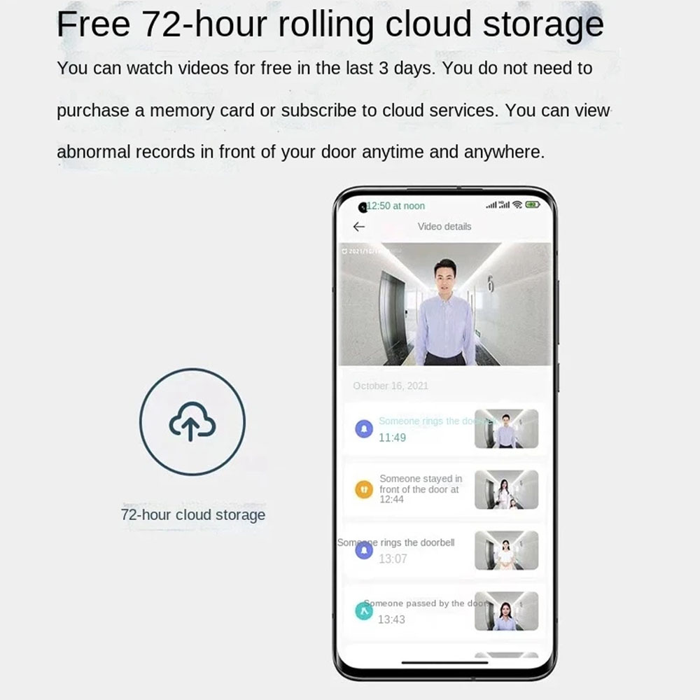 Xiaomi bel pintu pintar, 3 ver - Smart Home Video Doorbell App ulasan dan harga