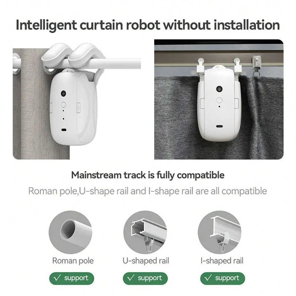 Pembuka Tirai Pintar untuk Rum - Smart Curtain Robot ulasan dan harga