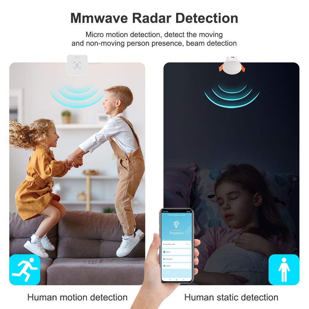 ZigBee MmWave Radar kehadiran  - Zigbee Motion Sensor ulasan dan harga