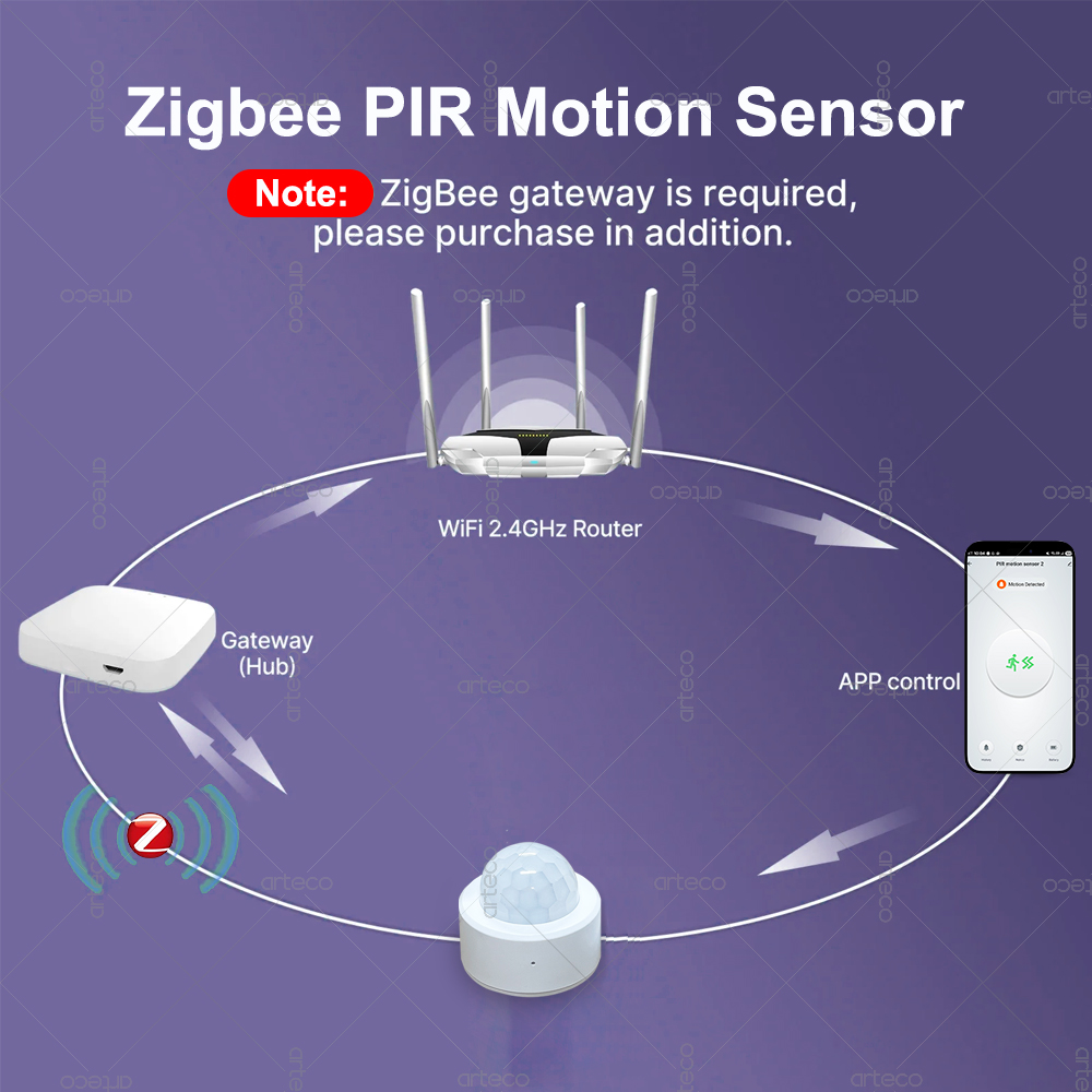 Zigbee 3.0 Sensor Gerak PIR Mi - Zigbee Motion Sensor ulasan dan harga