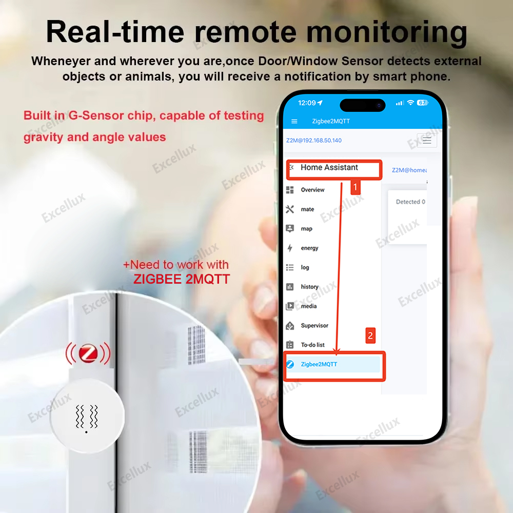 Zigbee 3.0 Sensor Getaran Pint - Zigbee Motion Sensor ulasan dan harga