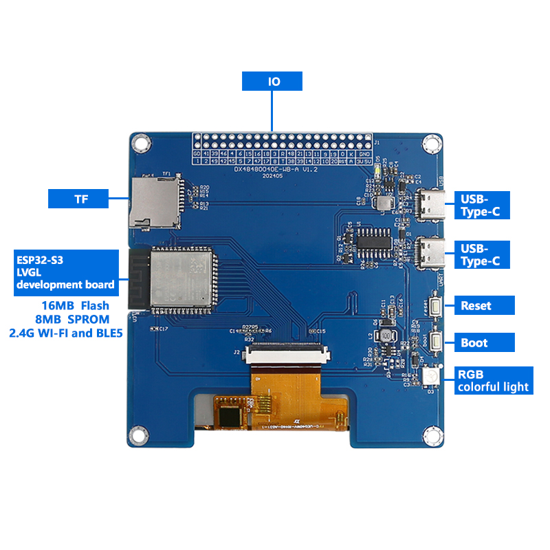 4 Inci 480 × 480 IPS TFT Layar - Smart Home Arduino ulasan dan harga