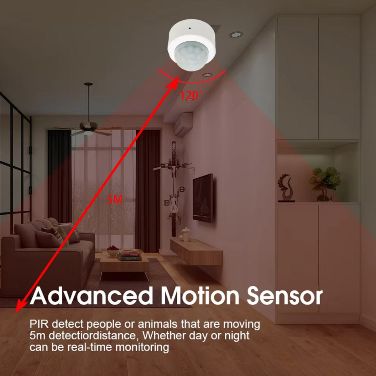 Zigbee3.0 Mini PIR Sensor Gera - Smart Home Yale ulasan dan harga