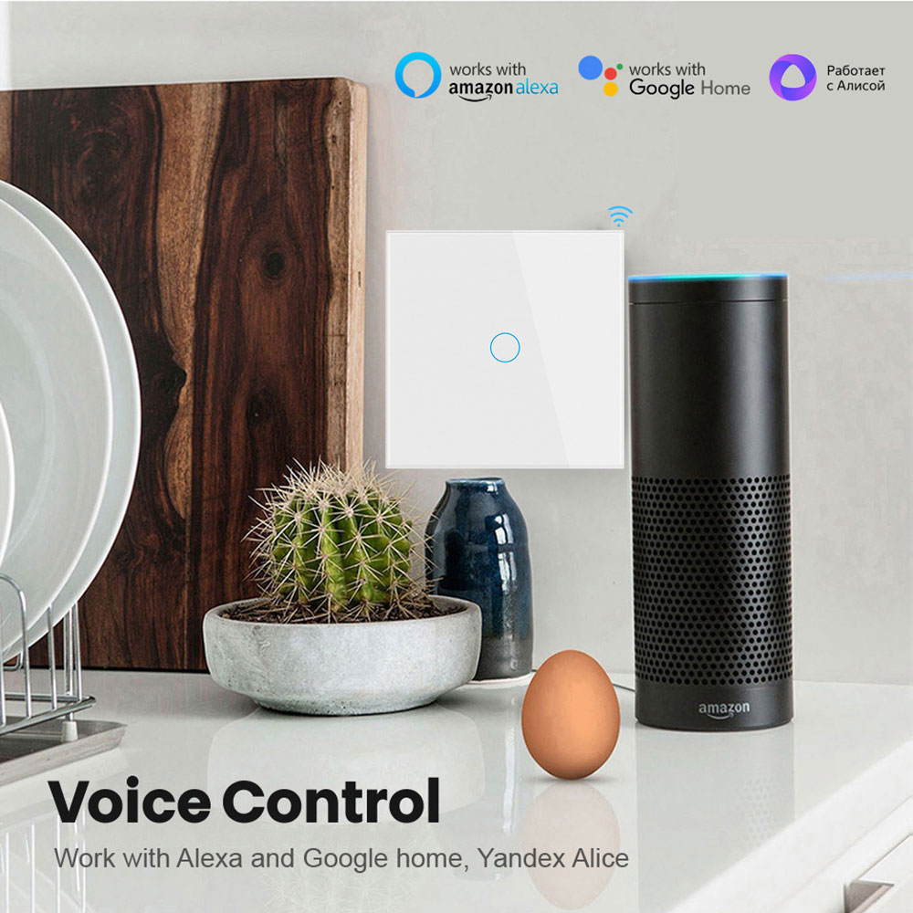 Tuya EU WiFi + RF433 Sakelar R - Smart Home Yale ulasan dan harga