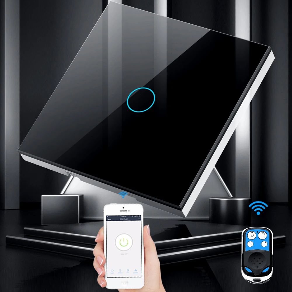 Tuya EU WiFi + RF433 Sakelar R - Smart Home Yale ulasan dan harga