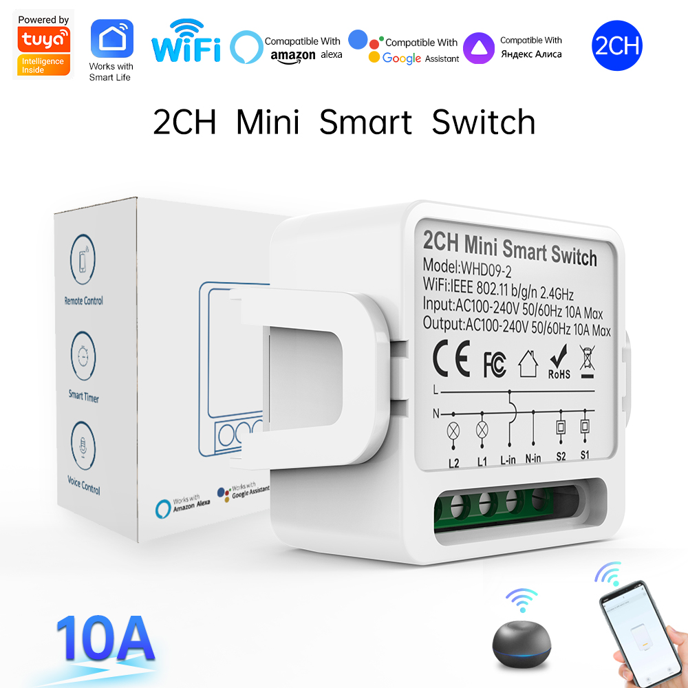 Sakelar Pintar Tuya 2 Arah 2Ga - Smart Home Yale ulasan dan harga