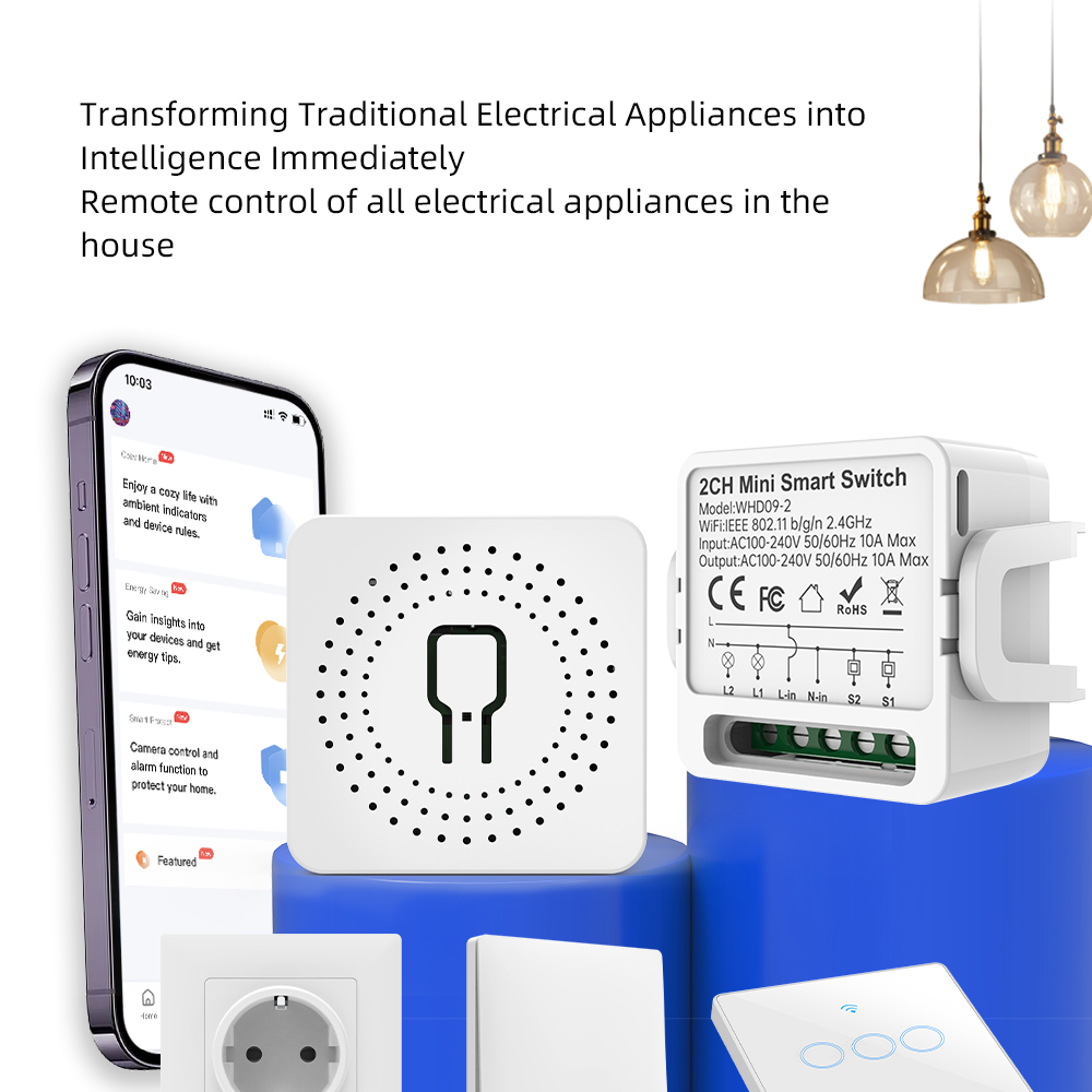 Sakelar Pintar Tuya 2 Arah 2Ga - Smart Home Yale ulasan dan harga