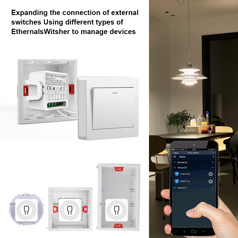 Sakelar Pintar Tuya 2 Arah 2Ga - Smart Home Yale ulasan dan harga