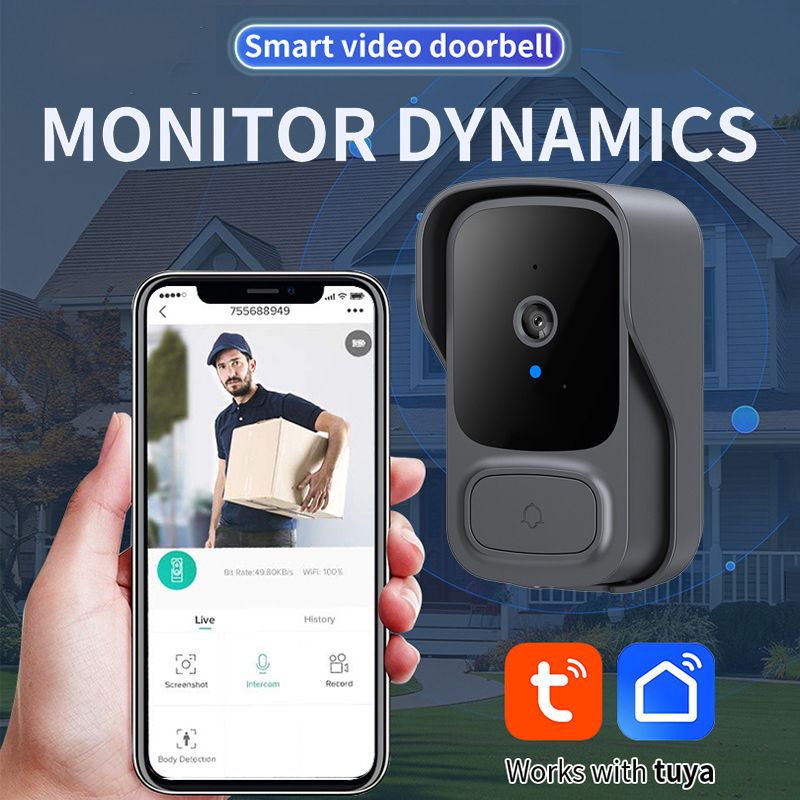 Kamera Bel Pintu Wifi Tuay Den - Smart Home Video Doorbell Installation ulasan dan harga