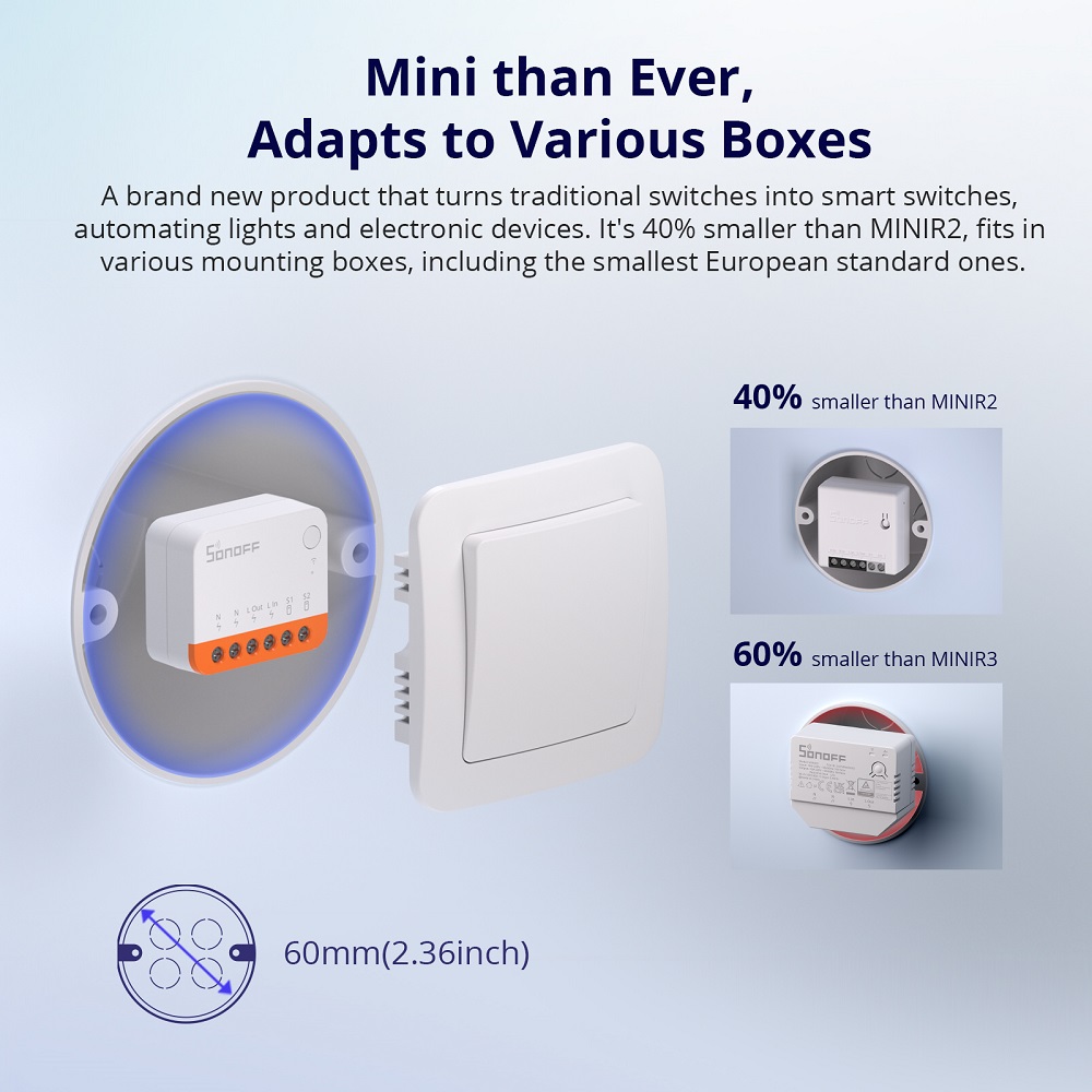 Sonoff Mini R4 Extreme Wifi Sm - Smart Home Yale ulasan dan harga